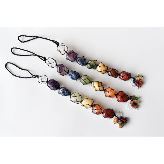 7 Chakra Crystal Hanger, Stone Hanger Car Accessories