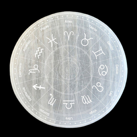 Selenite Charging Plates (Laser Engraved)