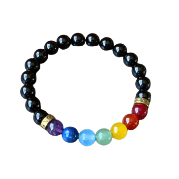 Chakra Black Onyx Bracelet