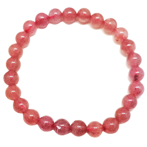 Strawberry Quartz Stone Bracelet